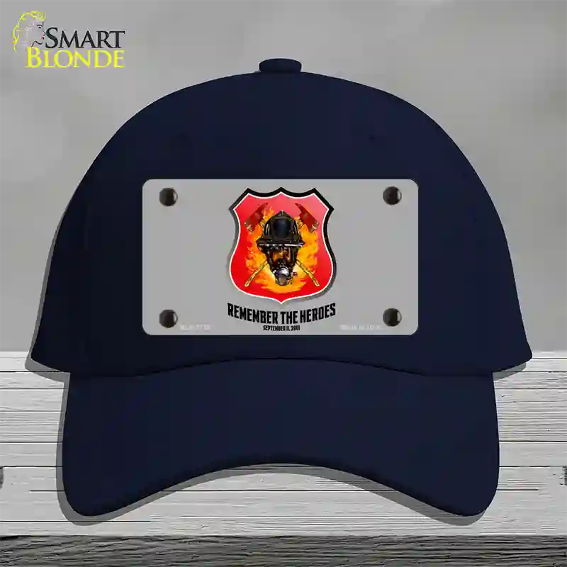 Remember The Heroes Novelty License Plate Hat Cotton / Navy