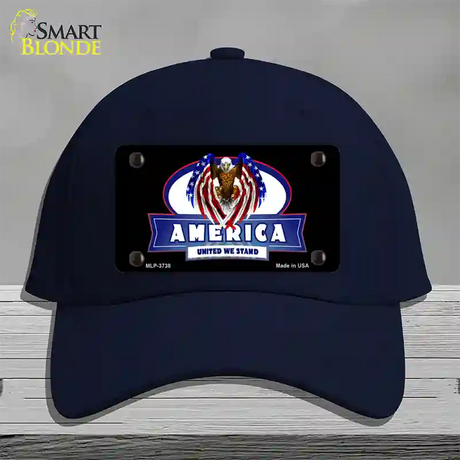 America United Novelty License Plate Hat Cotton / Navy