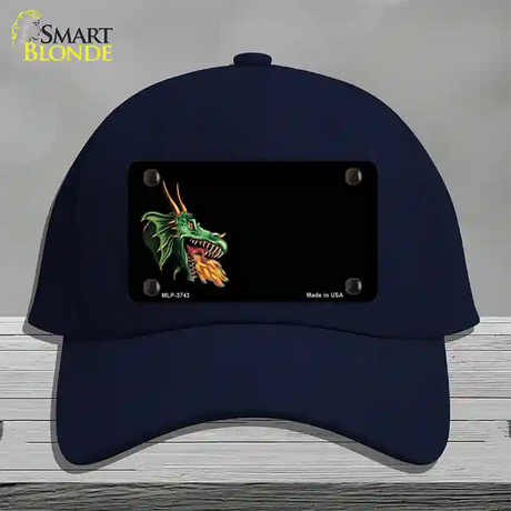 Dragon Offset Customizable Novelty License Plate Hat Cotton / Navy