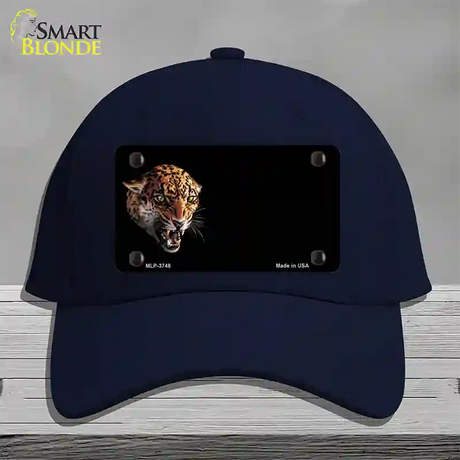 Jaguar Offset Novelty License Plate Hat Cotton / Navy