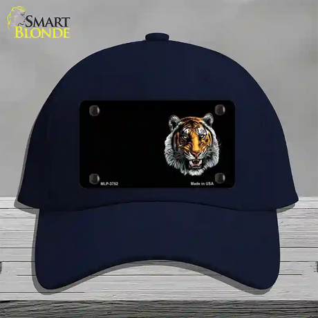 Tiger Offset Novelty License Plate Hat Cotton / Navy