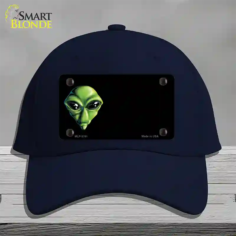 Alien Offset Novelty License Plate Hat Cotton / Navy