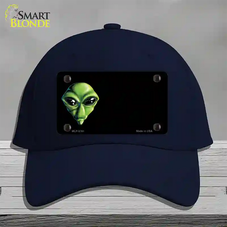 Alien Offset Novelty License Plate Hat Cotton / Navy