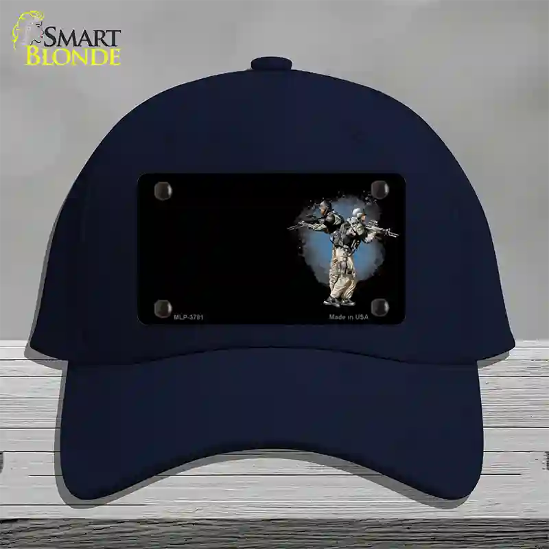 SWAT Offset Novelty License Plate Hat Cotton / Navy