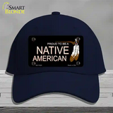 Proud To Be A Native American Novelty License Plate Hat Cotton / Navy