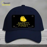 Safety First Novelty License Plate Hat Cotton / Navy