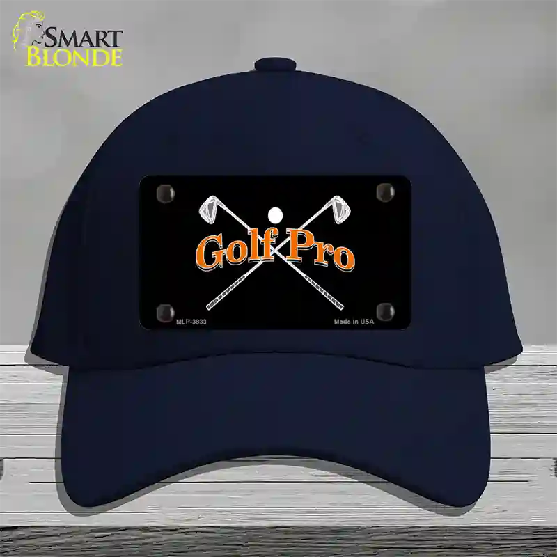 Golf Pro Novelty License Plate Hat Cotton / Navy