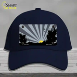 Southwest Gray Sunset Novelty License Plate Hat Cotton / Navy