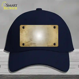 Gold White Fade Scratched Novelty License Plate Hat Cotton / Navy