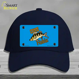 Gone Fishin Novelty License Plate Hat Cotton / Navy