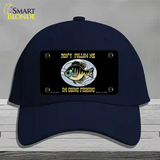 Dont Follow Me Novelty License Plate Hat Cotton / Navy