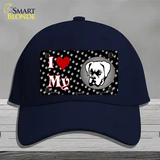 I Love My Boxer Novelty License Plate Hat Cotton / Navy