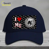 I Love My Chinese Shar Pei Novelty License Plate Hat Cotton / Navy