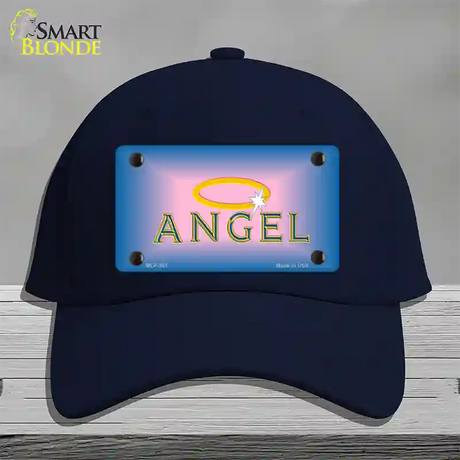 Angel Novelty License Plate Hat Cotton / Navy