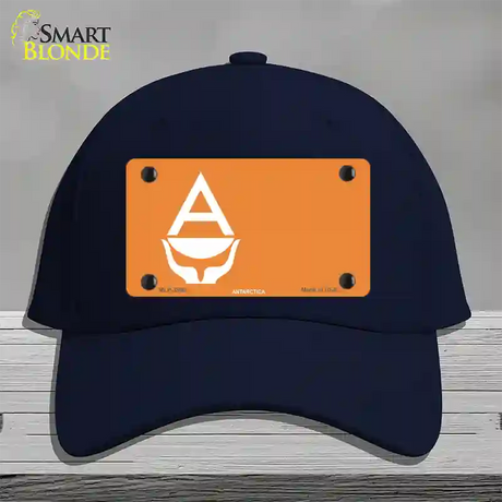 Antarctica Flag Novelty License Plate Hat Cotton / Navy