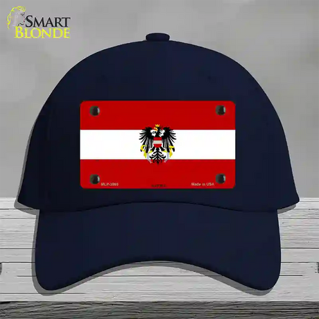 Austria Flag Novelty License Plate Hat Cotton / Navy