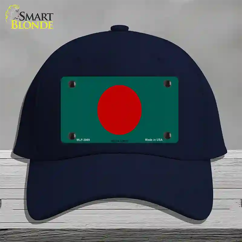 Bangladesh Flag Novelty License Plate Hat Cotton / Navy