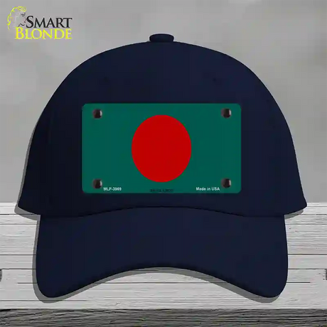 Bangladesh Flag Novelty License Plate Hat Cotton / Navy