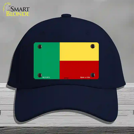 Benin Flag Novelty License Plate Hat Cotton / Navy