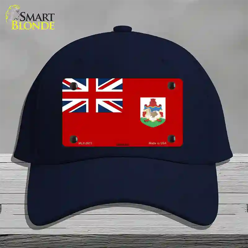 Bermuda Flag Novelty License Plate Hat Cotton / Navy