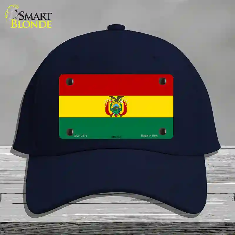 Bolivia Flag Novelty License Plate Hat Cotton / Navy