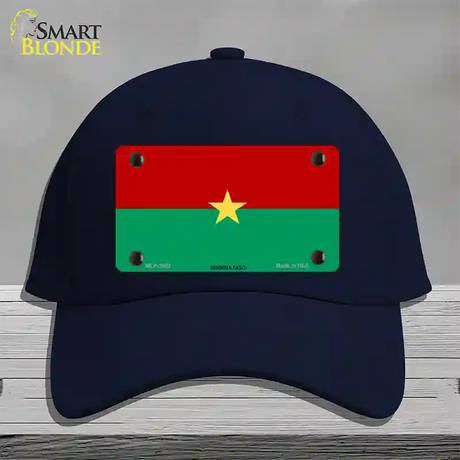 Burkina Faso Flag Novelty License Plate Hat Cotton / Navy