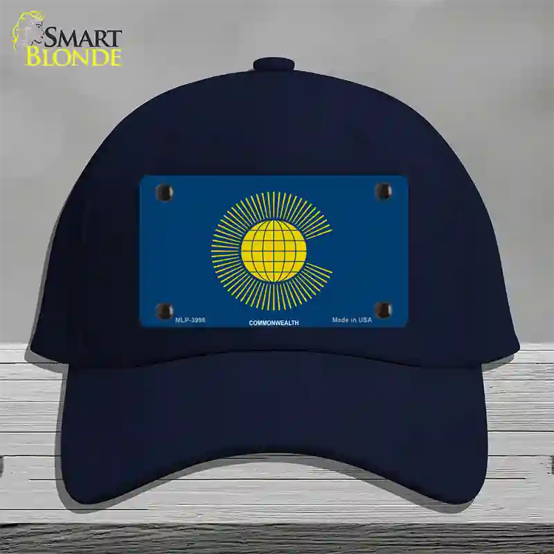 Commonwealth Flag Novelty License Plate Hat Cotton / Navy