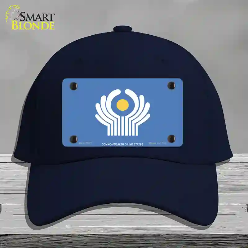 Commonwealth Of Ind States Flag Novelty License Plate Hat Cotton / Navy