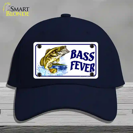 Bass Fever Novelty License Plate Hat Cotton / Navy