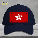 Hong Kong Flag Novelty License Plate Hat Cotton / Navy