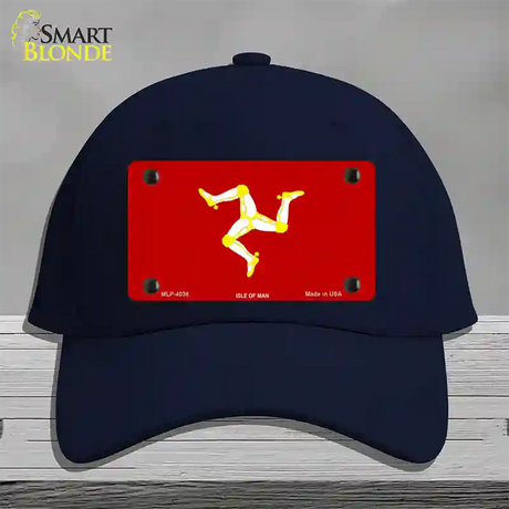 Isle Of Man Flag Novelty License Plate Hat Cotton / Navy