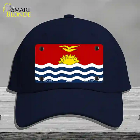 Kiribati Flag Novelty License Plate Hat Cotton / Navy