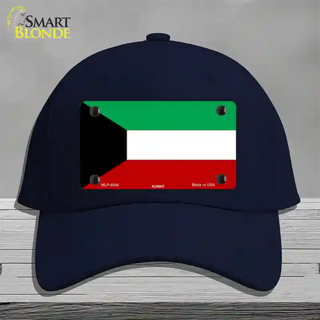 Kuwait Flag Novelty License Plate Hat Cotton / Navy