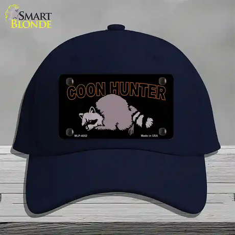 Coon Hunter Novelty License Plate Hat Cotton / Navy