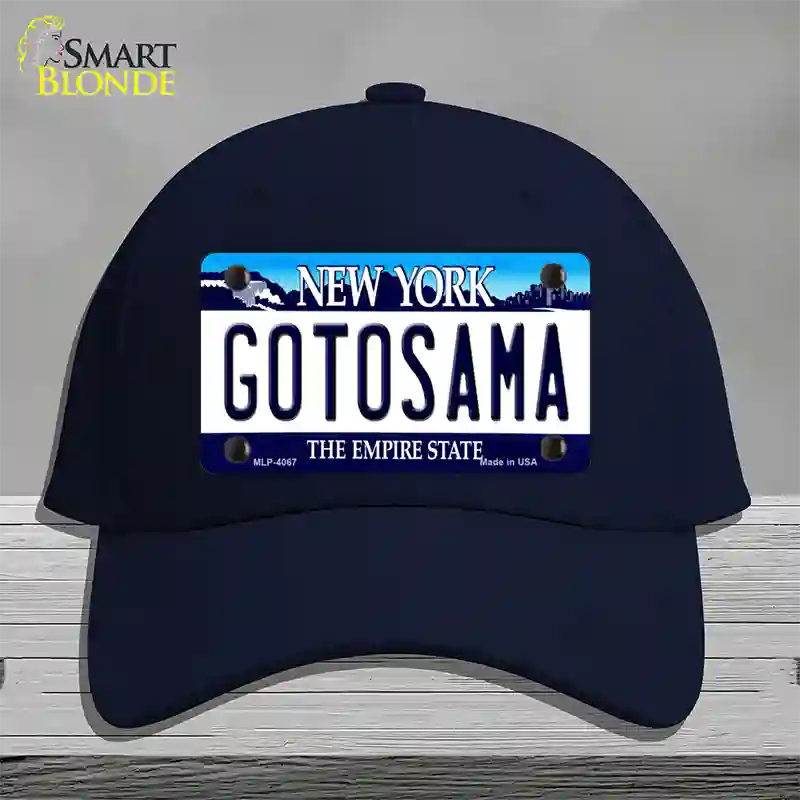 Gotosama New York Novelty License Plate Hat Cotton / Navy