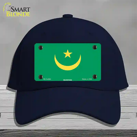 Mauritania Flag Novelty License Plate Hat Cotton / Navy