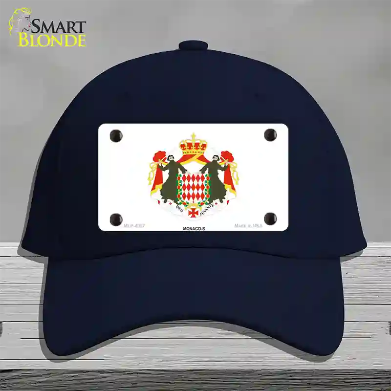 Monaco-S Flag Novelty License Plate Hat Cotton / Navy