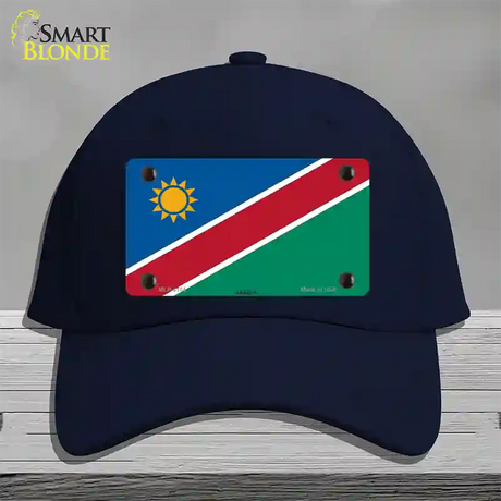 Namibia Flag Novelty License Plate Hat Cotton / Navy