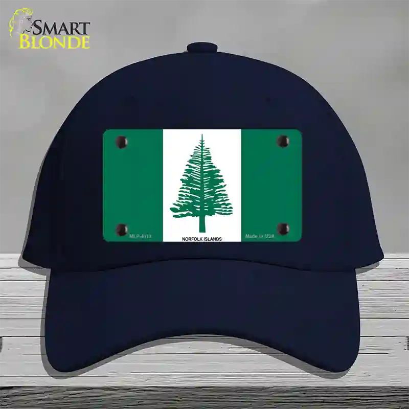 Norfolk Islands Flag Novelty License Plate Hat Cotton / Navy