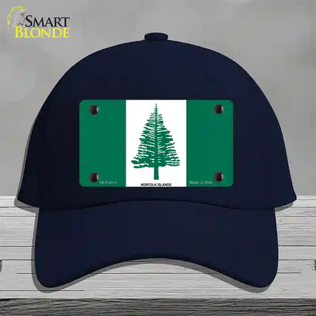 Norfolk Islands Flag Novelty License Plate Hat Cotton / Navy