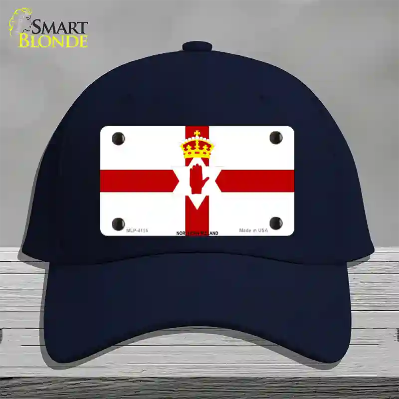 Northern Ireland Flag Novelty License Plate Hat Cotton / Navy