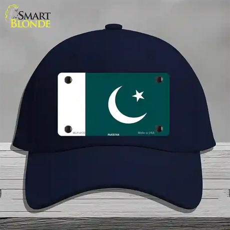 Pakistan Flag Novelty License Plate Hat Cotton / Navy