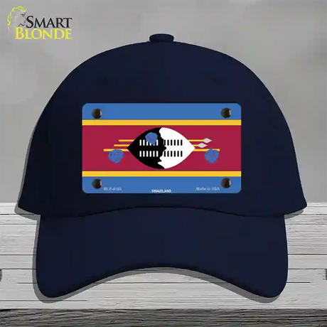 Swaziland Flag Novelty License Plate Hat Cotton / Navy