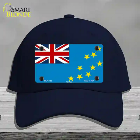 Tuvalu Flag Novelty License Plate Hat Cotton / Navy