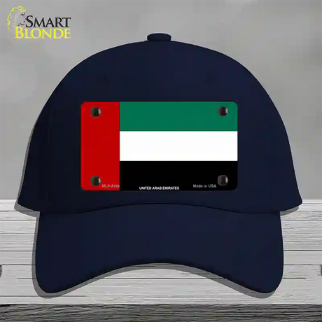 United Arab Emirates Flag Novelty License Plate Hat Cotton / Navy