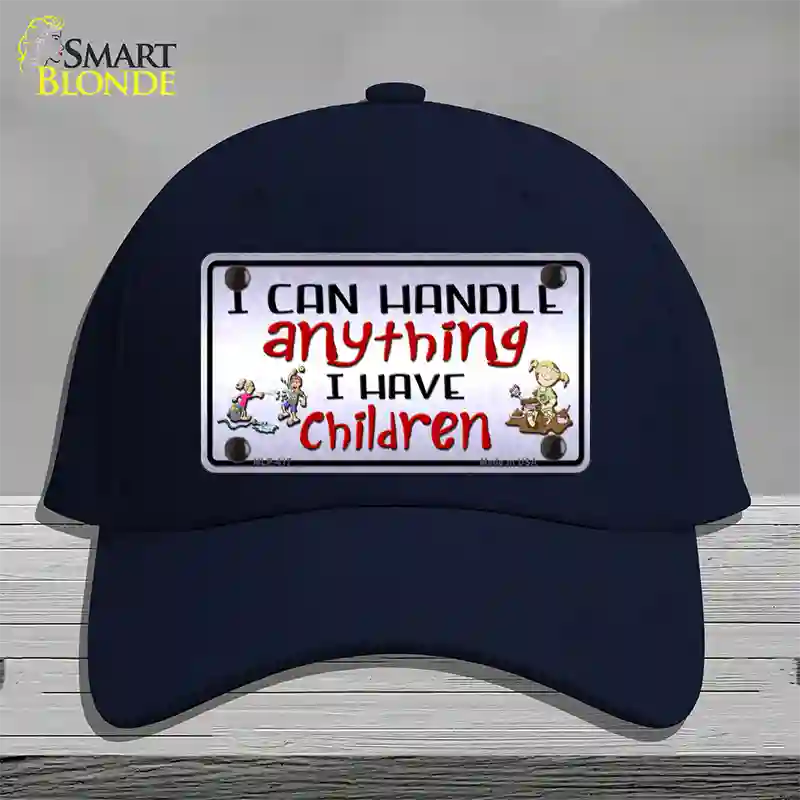 I Can Handle Anything Novelty License Plate Hat Cotton / Navy