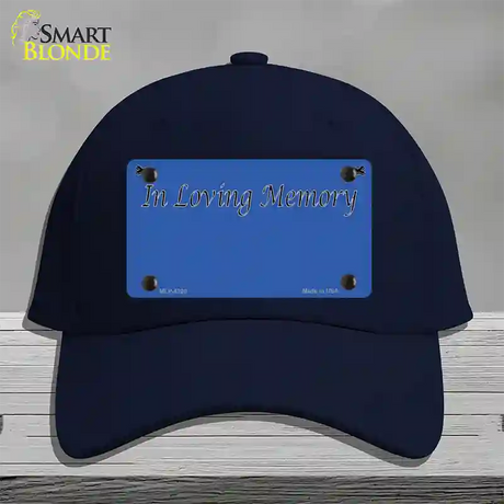 In Loving Memory Blue Novelty License Plate Hat Cotton / Navy