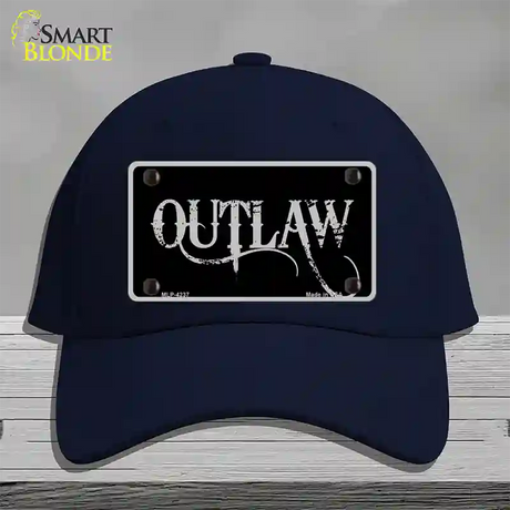 Outlaw Novelty License Plate Hat Cotton / Navy