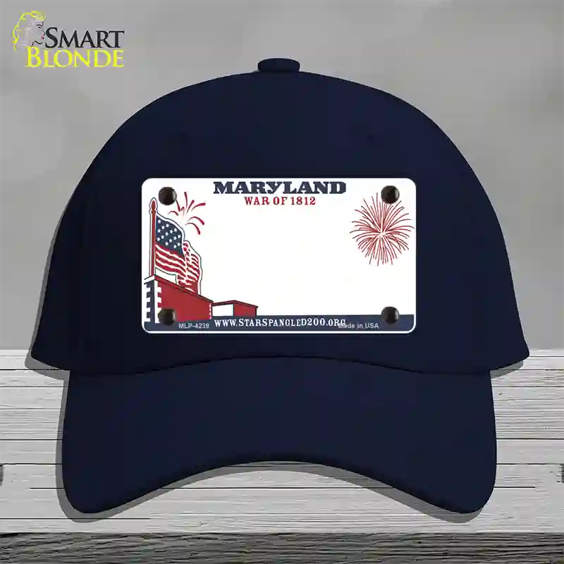 Maryland State Novelty License Plate Hat Cotton / Navy