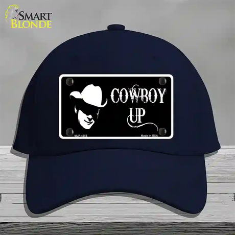 Cowboy Up License Novelty License Plate Hat Cotton / Navy